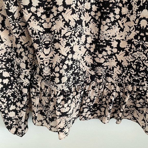 Rebecca Taylor Pink and Black Peplum Blouse | 2 - Picture 6 of 8